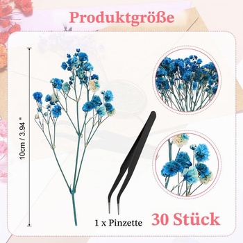 PATIKIL 30 kusov Mini detské dychové sušené 10 cm tmavo modré