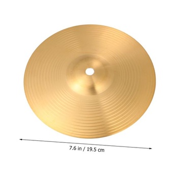 Činel Garneck Hi-Hat 7,68 palca, mosadzný činel pre bubeníkov, činel do bicej súpravy s tradičnou