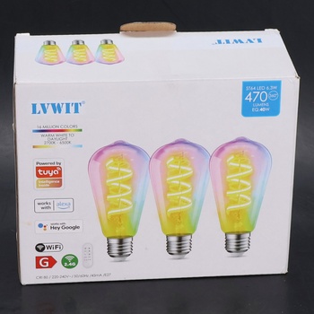 LED žiarovky LVWIT 4W C35 B22