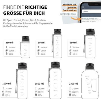 720°DGREE uberBottle – bez BPA, 6 veľkostí, viac ako 40 farieb, 650 ml, 31 Flamingo Pink | Mäkký na