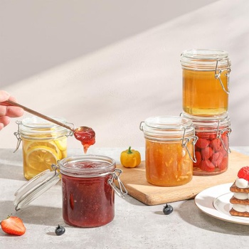 Zavařovací sklenice ComSaf 240 ml, sada 12 kusů, malé zavařovací sklenice s víčky, 240 ml x 12 -