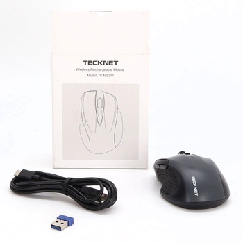 Bezdrôtová myš Tecknet šedá ergonomická