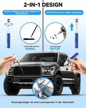 (J7) Magnetická metalická retušovacia farba 2 v 1 pre Ford - Na opravu škrabancov, rýchle a jednoduché