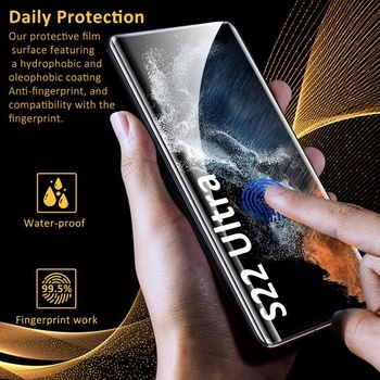 Ochranná fólia na displej pre Samsung Galaxy S22 Ultra 5G, tvrdené sklo, balenie po 3 kusoch,