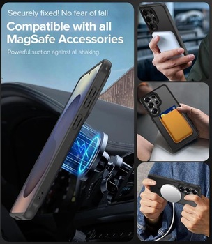 Matný černý magnetický kryt ivoler pro Samsung Galaxy S26 Ultra 5G, kompatibilní s MagSafe,