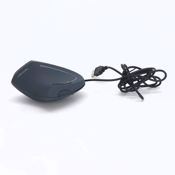 TECKNET Ergonomická vertikální optická myš, zabránění tenisových loktů, 6400 DPI, 6 tlačítek, LED