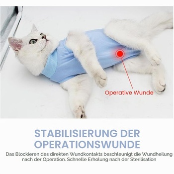 Mačacie overal po kastrácii / sterilizácii, mačacie overal po operácii mačky, rekonvalescenčný overal pre