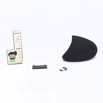 Bezdrôtová myš TECKNET 2.4G vertikálna, ergonomická, tichá, nastaviteľná s 5 úrovňami, 4800 DPI, 6