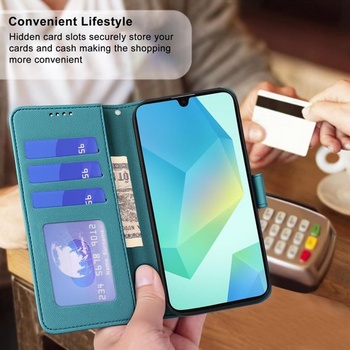 Pouzdro Tawarror pro Samsung Galaxy A16 5G/4G, Prémiové pouzdro z PU kůže pro Samsung A16 se slotem