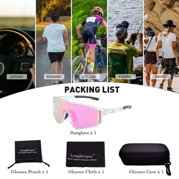 Cyklistické brýle Long Keeper, sportovní sluneční brýle pro ženy a muže, cyklistické brýle pro