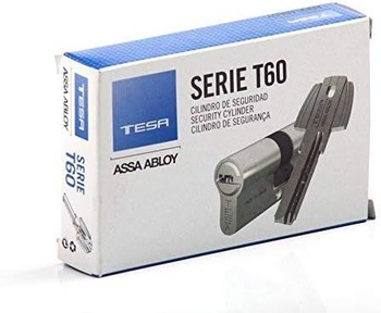 Vložka s europrofilom TESA T60, 40 x 30 mm, poniklovaná, 5 kľúčov