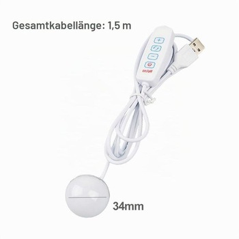 Sada LED lampy Cerioll pre 3D tlačiareň, mini USB magnetická lampa, s vypínačom, 3 režimy teploty