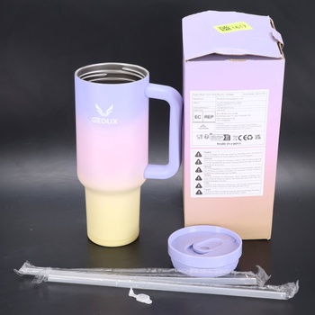 Termohrnček Gedux fialovoružovožltý 1,2 l