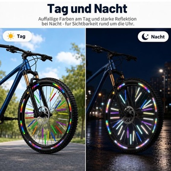 92 kusov farebných odraziek na lúče bicyklov