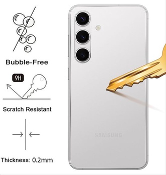 Chránič zad GIOPUEY kompatibilní s Samsung Galaxy S25 Plus, vysoce kvalitní TPU matný texturovaný