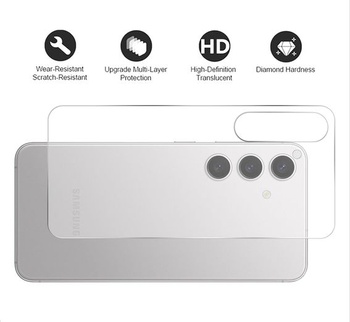Chránič zad GIOPUEY kompatibilní s Samsung Galaxy S25 Plus, vysoce kvalitní TPU matný texturovaný