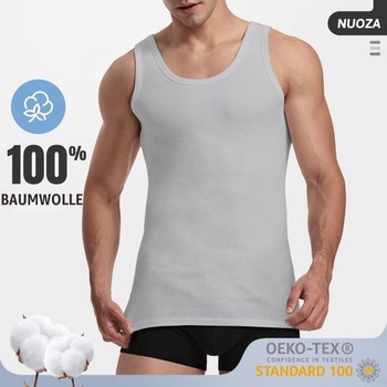 Pánske tielko NUOZA, balenie 3/5 kusov, 100% bavlnené tielko bez rukávov, veľkosť 4XL, veľkosť 1*
