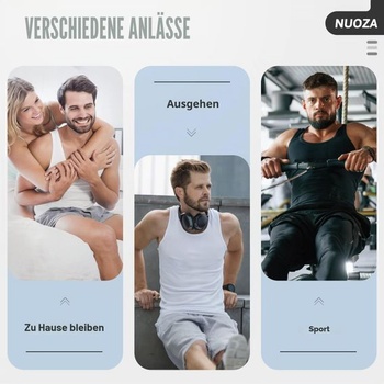 Pánske tielko NUOZA, balenie 3/5 kusov, 100% bavlnené tielko bez rukávov, veľkosť 4XL, veľkosť 1*