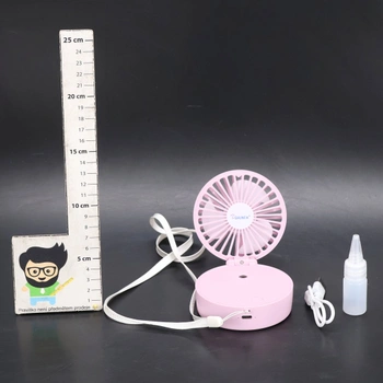 Ruční ventilátor s chladivou mlhou, přenosný mini ventilátor s USB dobíjecím kabelem, 5 rychlostí,