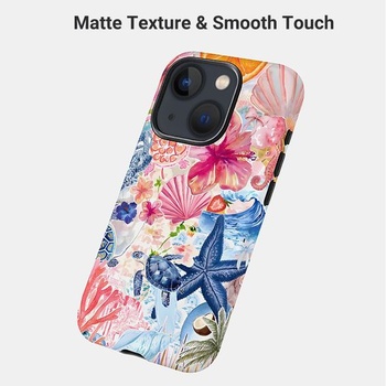 Puzdro Tawarror pre iPhone 15, ochranný kryt 2 v 1 Rich Ocean, silikónové TPU + PC zadný kryt,