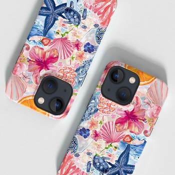 Pouzdro Tawarror pro iPhone 15, ochranný kryt 2 v 1 Rich Ocean, silikonové TPU + PC zadní kryt,