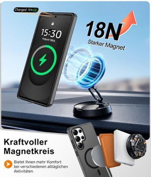Puzdro Gritup pre Samsung Galaxy S25 Ultra: s HD ochrannými fóliami na displej*2 [Kompatibilný s