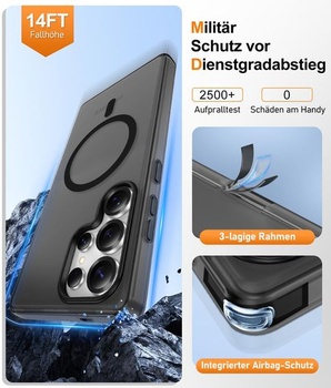 Puzdro Gritup pre Samsung Galaxy S25 Ultra: s HD ochrannými fóliami na displej*2 [Kompatibilný s