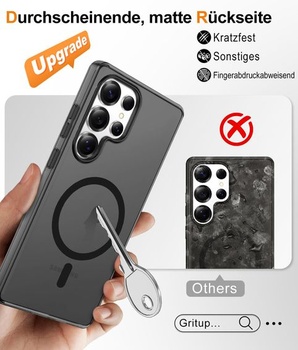 Puzdro Gritup pre Samsung Galaxy S25 Ultra: s HD ochrannými fóliami na displej*2 [Kompatibilný s