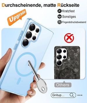 Puzdro Gritup pre Samsung Galaxy S25 Ultra: s HD ochranou obrazovky*2 [Kompatibilný s MagSafe]