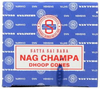 Satya Satya Nag Champa Rucherkegel 12 balení 12 kartónov