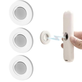 Držiak diaľkového ovládača na stenu – magnetický držiak diaľkového ovládača biely, 3 kusy