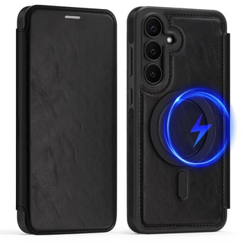 Púzdro na telefón pre Samsung Galaxy S25 FE, kožené púzdro vyrobené v Nemecku, magnetický slot a