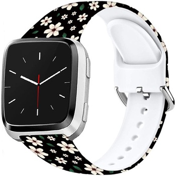Měkký silikonový sportovní řemínek s kresleným vzorem o průměru 23 mm kompatibilní s Fitbit Versa