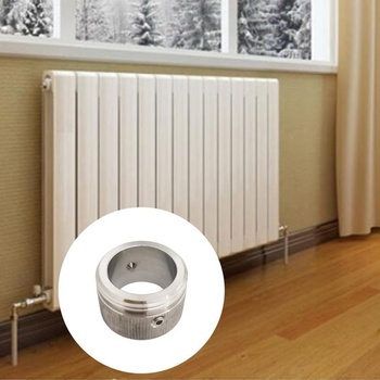 2 ks adaptérů pro topný ventil z nerezové oceli 304, jeden klíč, termostatická hlavice pro