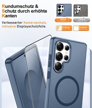 Puzdro Gritup pre Samsung Galaxy S25 Ultra: s HD ochranou obrazovky*2 [Kompatibilný s MagSafe]