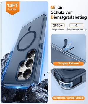 Puzdro Gritup pre Samsung Galaxy S25 Ultra: s HD ochranou obrazovky*2 [Kompatibilný s MagSafe]