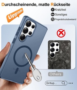 Pouzdro Gritup pro Samsung Galaxy S25 Ultra: s HD ochranou obrazovky*2 [Kompatibilní s MagSafe]