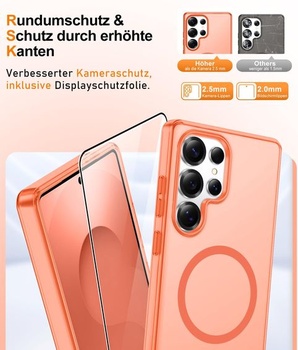 Puzdro Gritup pre Samsung Galaxy S25 Ultra: s HD ochranou obrazovky*2 [Kompatibilný s MagSafe]