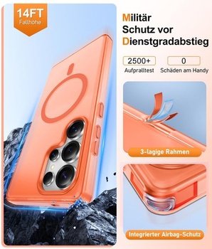 Puzdro Gritup pre Samsung Galaxy S25 Ultra: s HD ochranou obrazovky*2 [Kompatibilný s MagSafe]