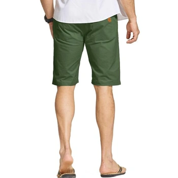 Pánské kraťasy ZOXOZ, letní chino kraťasy, bavlněné volnočasové kraťasy s kapsami, 3XL zelené