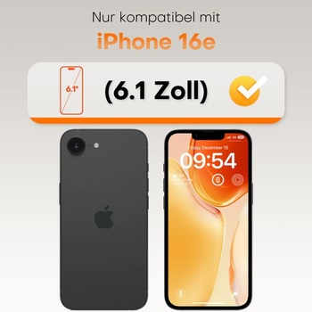 Ochranné tvrdené sklo TOCOL pre iPhone 16e (6,1 palca), jednoduchá inštalácia, priehľadné.