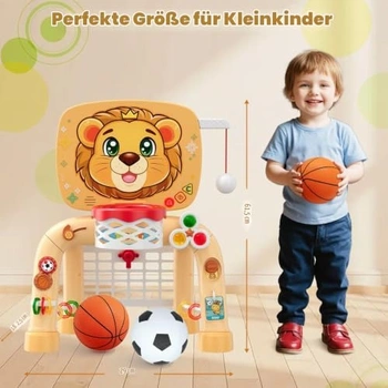 HYES Sada 3 v 1 dětský basketbalový koš