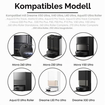 10 náhradných dielov pre bočné kefy X50 Ultra pre Dreame X40 Ultra/ D20 Pro Plus, Mova P50 Ultra/