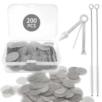 Sitko na bong, 200 kusov, 15mm nerezové sitko na fajku,…