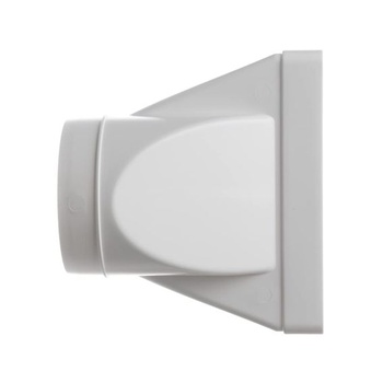 Ø 125 mm – 220 x 55 mm Adaptér pre okrúhle na obdĺžnikové rúrky – PVC Ø 125 mm-220x55 mm Dlhý