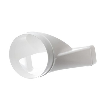Ø 125 mm – 220 x 55 mm Adaptér pre okrúhle na obdĺžnikové rúrky – PVC Ø 125 mm-220x55 mm Dlhý