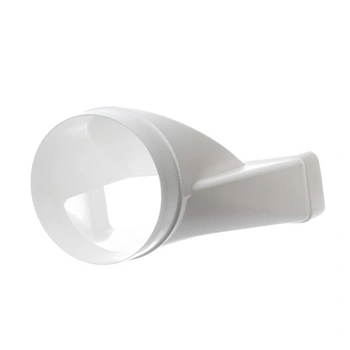 Ø 125 mm – 220 x 55 mm Adaptér pro kulaté na obdélníkové trubky – PVC Ø 125 mm-220x55 mm Dlouhý