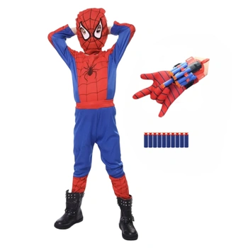 Detský kostým Spiderman s vystrelovákom 110-122 M
