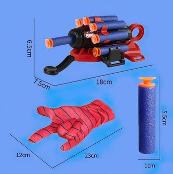 Detský kostým Spiderman s vystrelovákom 110-122 M