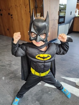 Detský kostým Svalnatý Batman s maskou 116-122 M